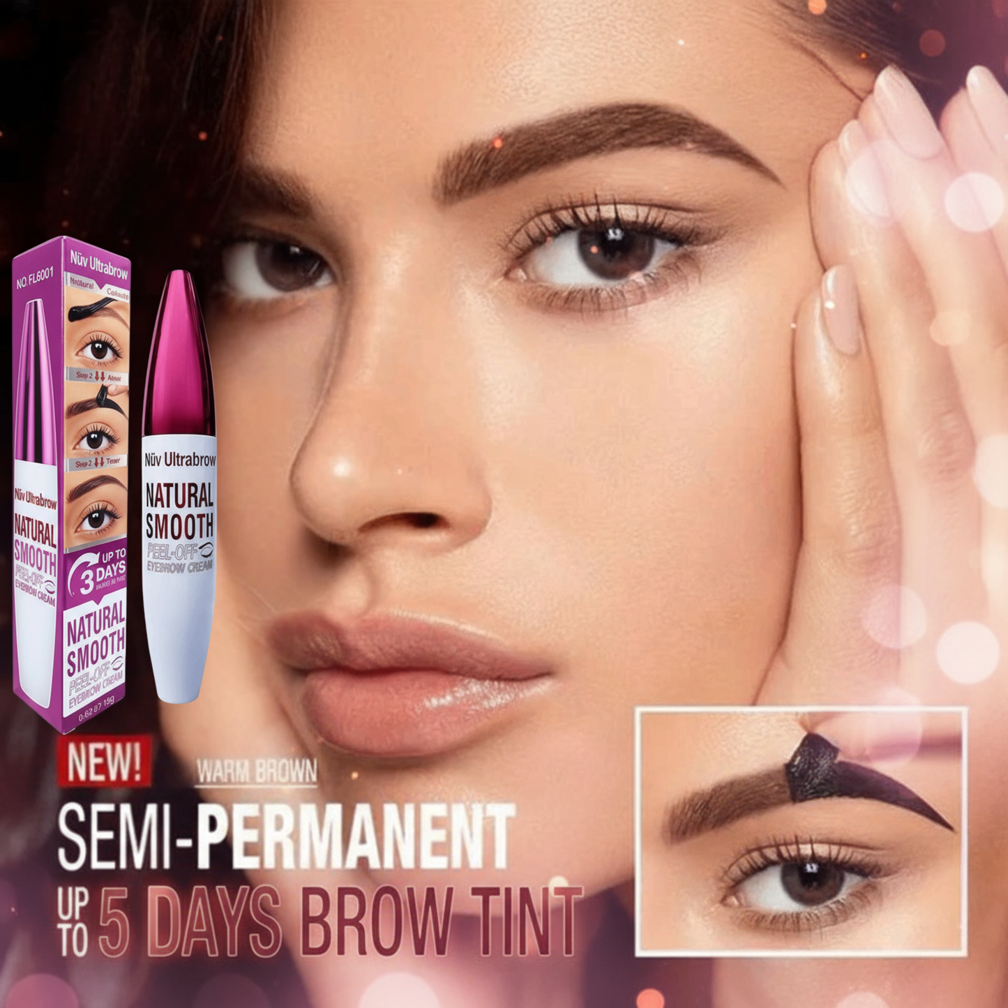 Nüv UltraBrow Tattoo Tint Peel Off